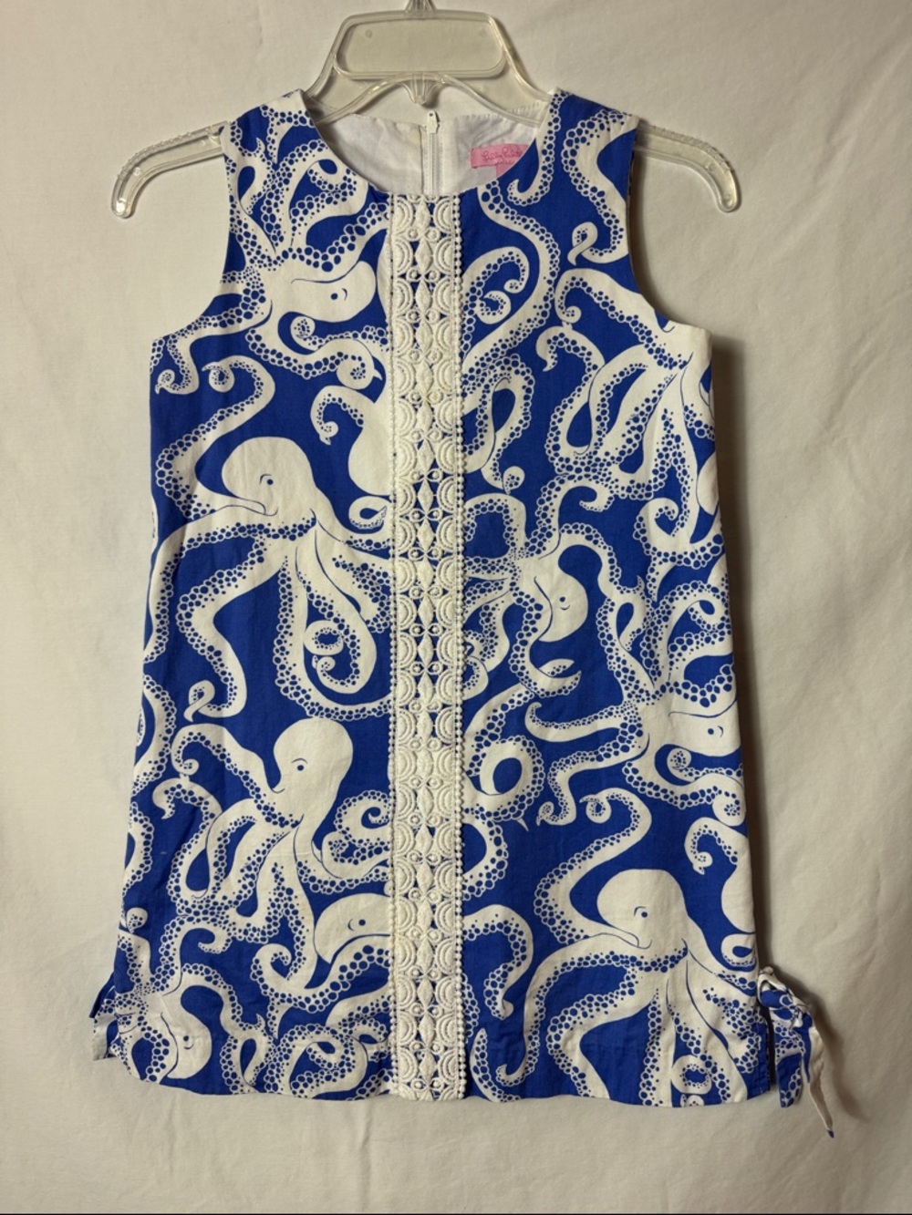 Lilly Pulitzer Blue and White Octopus Print Dress
